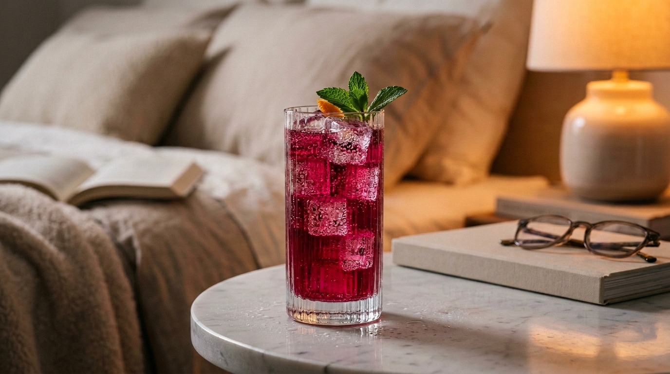 A variety of non-alcoholic craft mocktails, botanical spirits, and zero-proof drinks