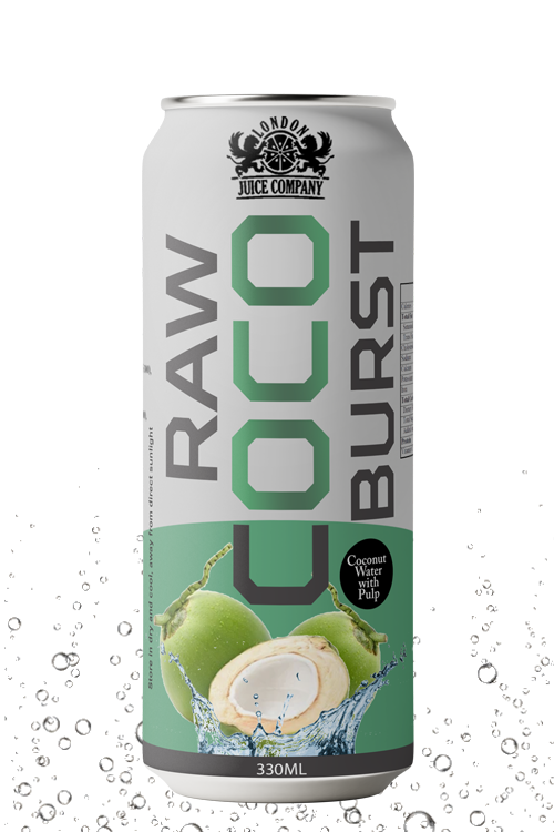 Raw Coco Burst Coconut Water with Pulp 330ml Can