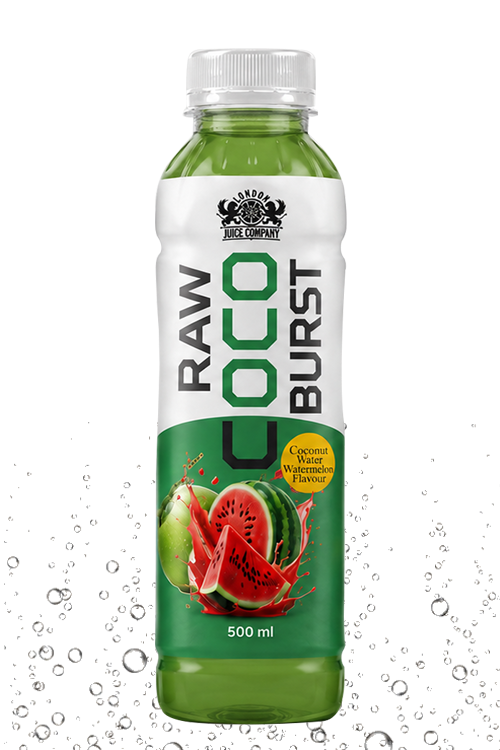 Raw Coco Burst Watermelon Coconut Water Drink 500ml PET Bottle