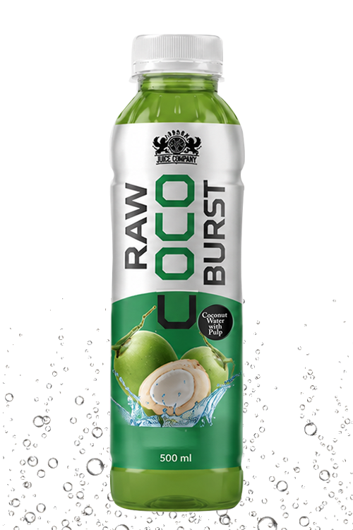 Raw Coco Burst Coconut Water with Pulp 500ml PET Bottle