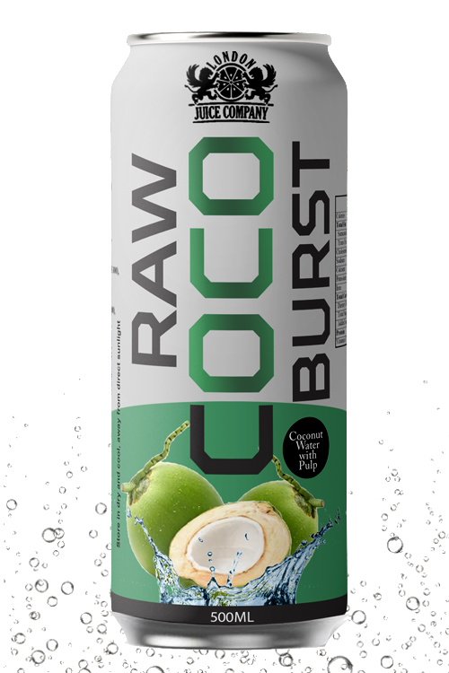 Raw Coco Burst Coconut Water with Pulp 500ml Can