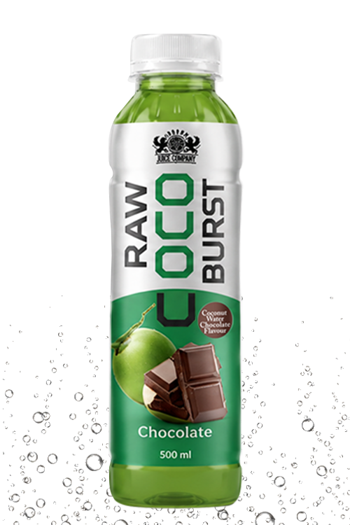 Raw Coco Burst Chocolate Coconut Water Drink 500ml PET Bottle