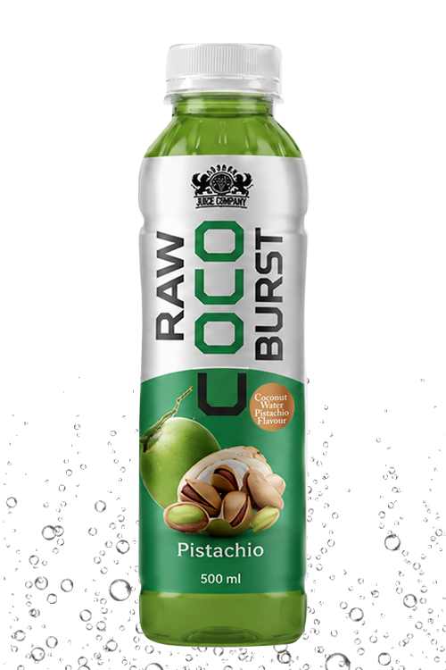 Raw Coco Burst Pistachio Coconut Water Drink 500ml PET Bottle
